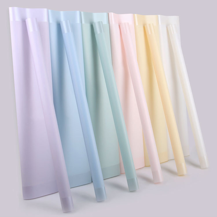 MYHC-09 Gonna gonfia 57×57 cm (±2 cm) Pellicola per imballaggio di fiori in tinta unita