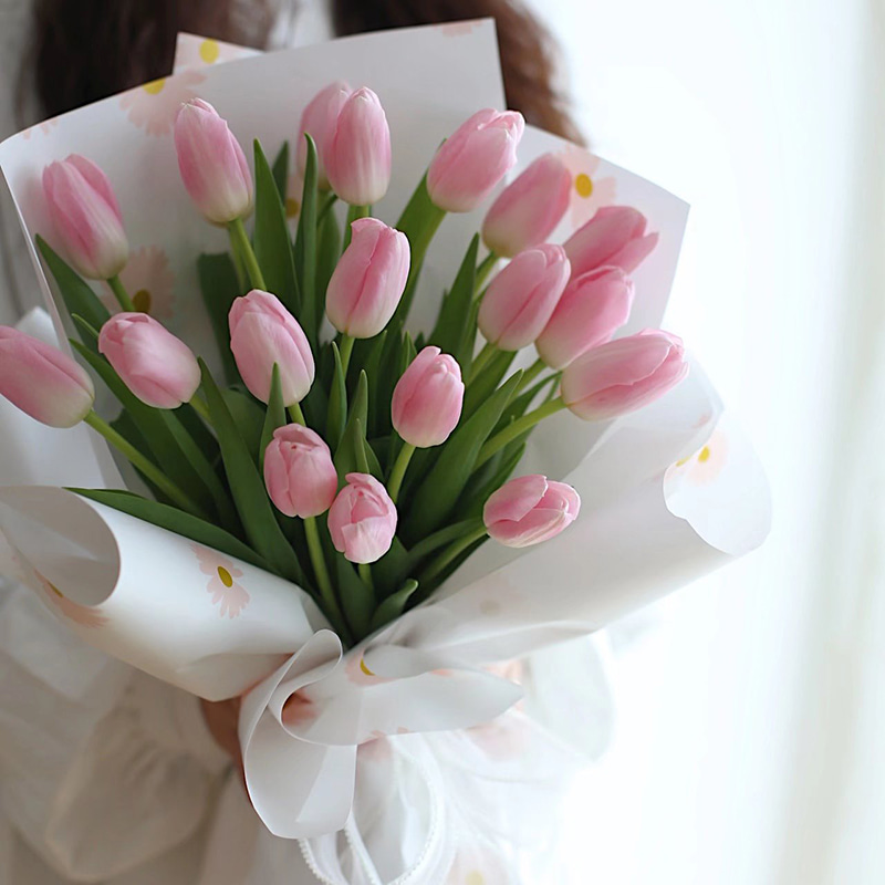 MYHC-18 Carta da regalo per fiori con pellicola Fresh Little Daisy Pearl