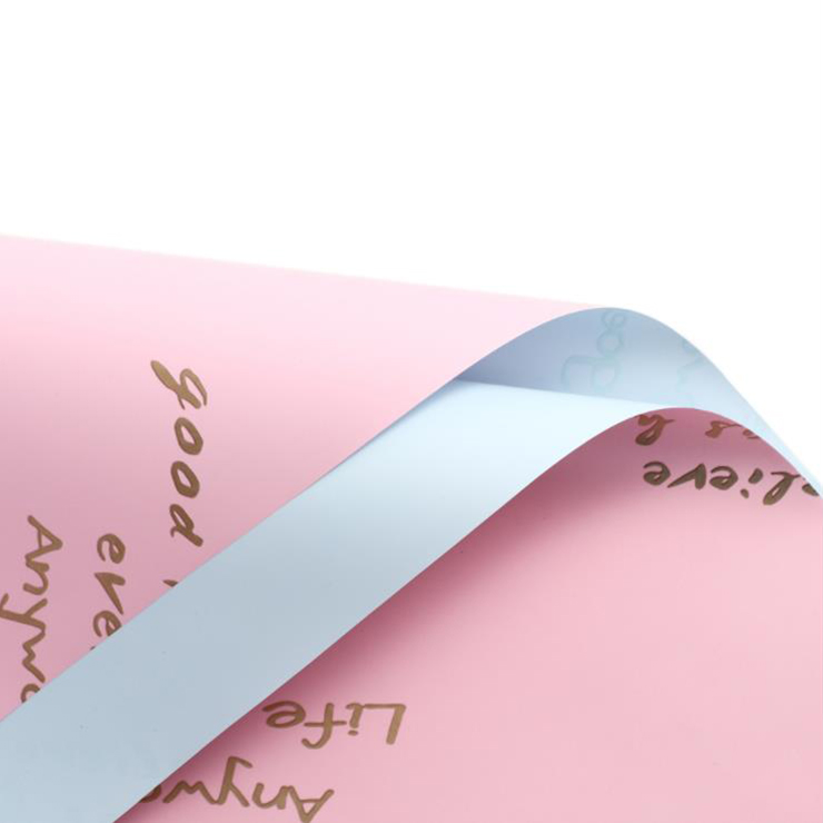 MYHC-26 Carta da regalo con fiori in pelle di vacchetta con decorazione inglese cucita in oro su un lato