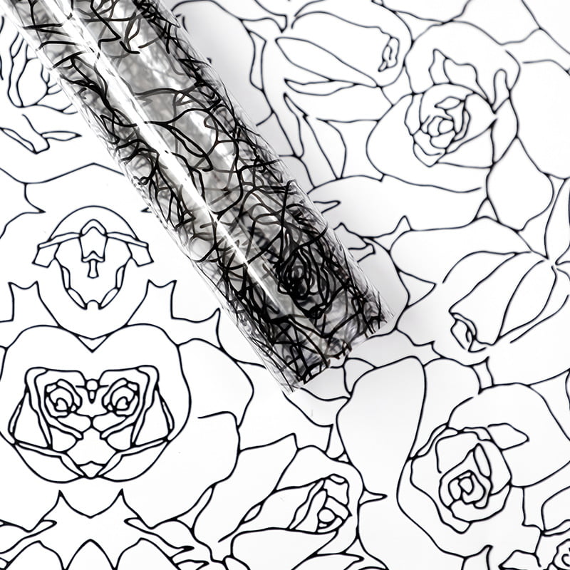 MYHC-29 Linee di rose monocromatiche Pellicola trasparente per imballaggio di fiori OPP