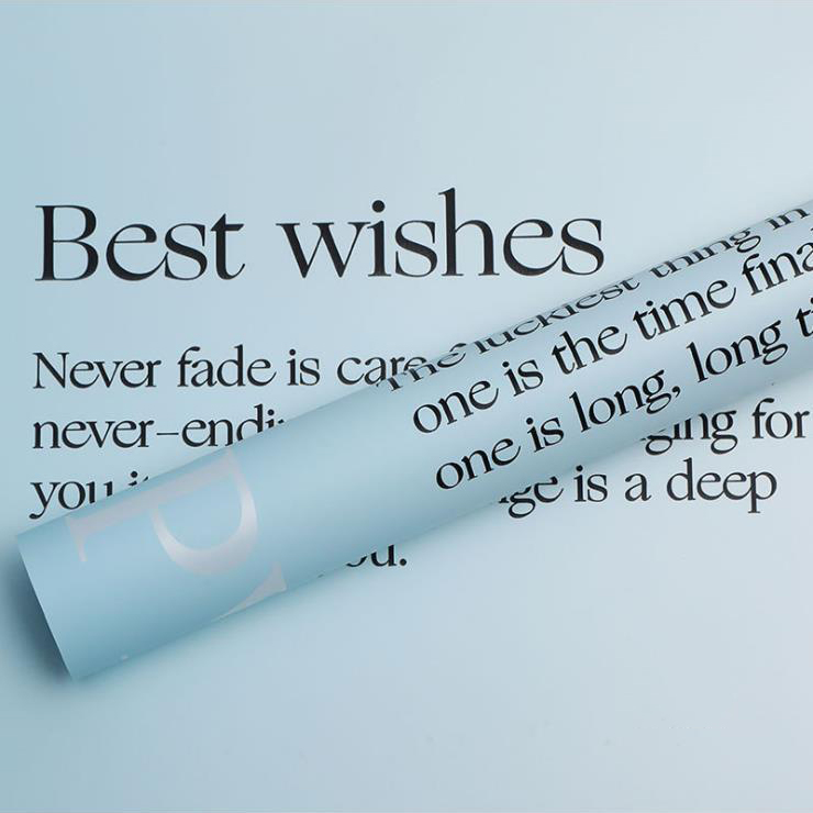 MYHC-38 INS Carta da regalo con fiori in pelle di vacchetta Bopp con sfumatura inglese