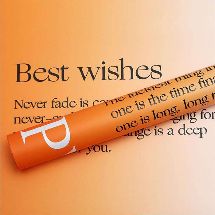 MYHC-38 INS Carta da regalo con fiori in pelle di vacchetta Bopp con sfumatura inglese