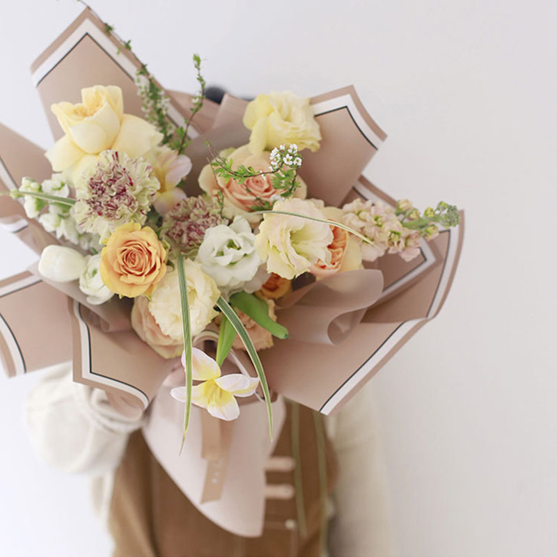 Cornice portafoto con memoria MYHC-39 Carta da regalo impermeabile con fiori da 57×57 cm (±2 cm).