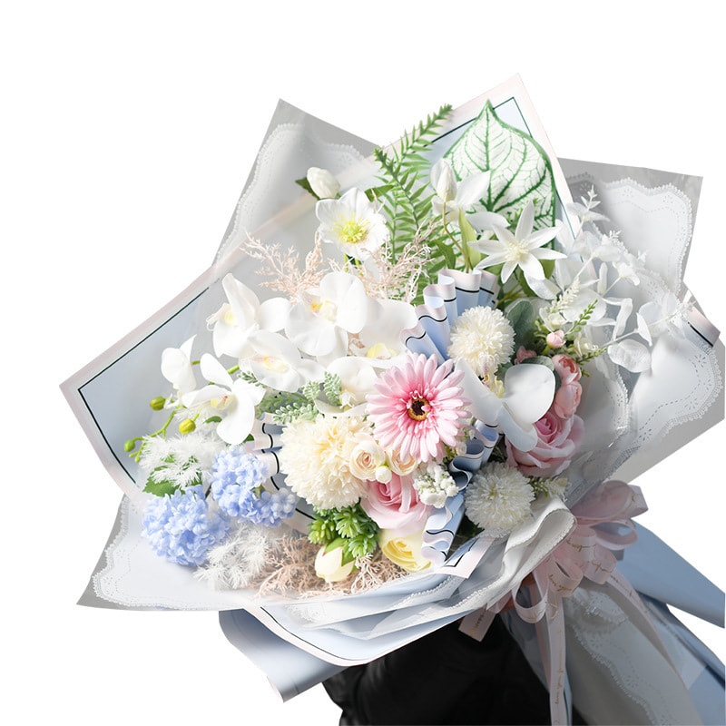 Cornice portafoto con memoria MYHC-39 Carta da regalo impermeabile con fiori da 57×57 cm (±2 cm).