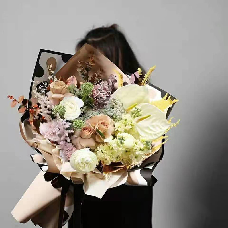 Cornice portafoto con memoria MYHC-39 Carta da regalo impermeabile con fiori da 57×57 cm (±2 cm).