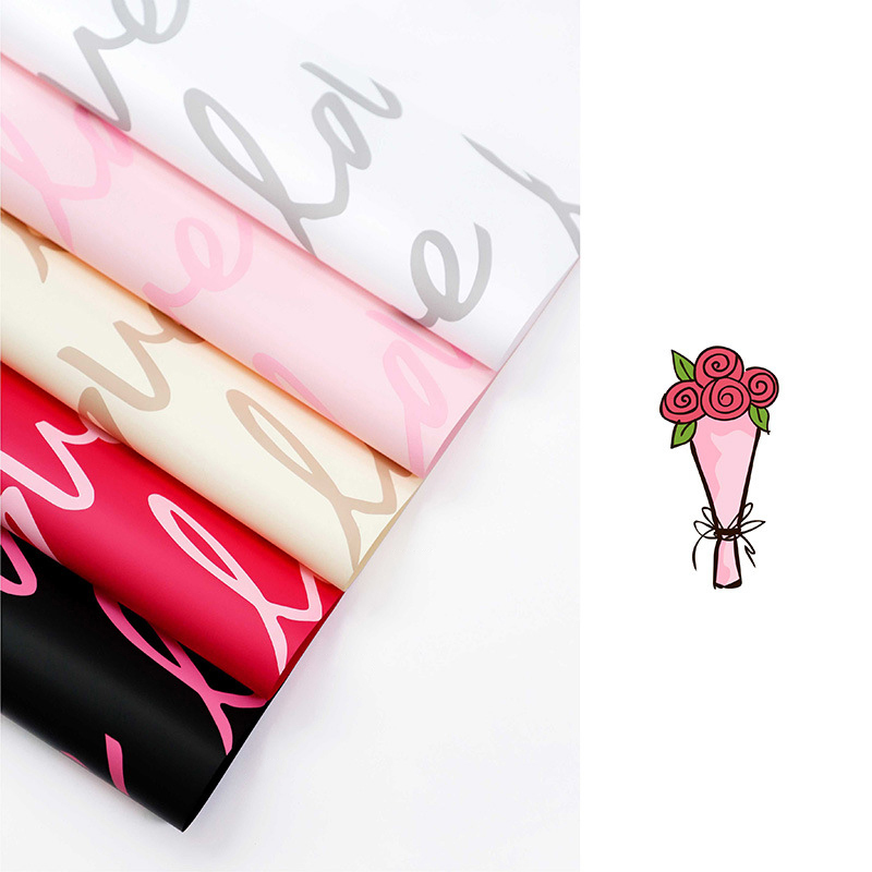 Carta da regalo impermeabile con fiori MYHC-45 Love Pattern Art