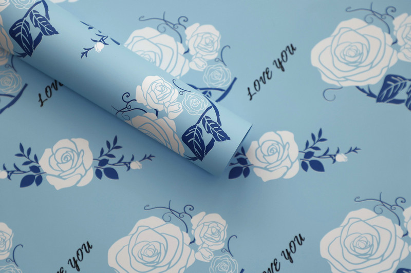 MYHC-47 Carta da regalo per fiori in pelle bovina a bassa saturazione