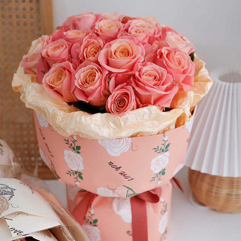 MYHC-47 Carta da regalo per fiori in pelle bovina a bassa saturazione