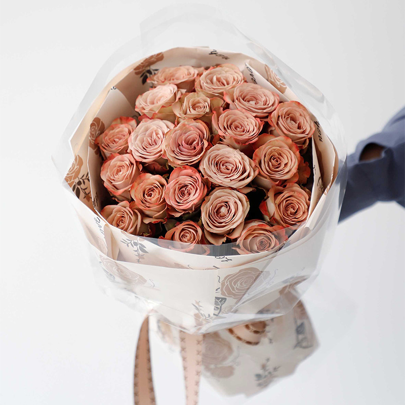 MYHC-47 Carta da regalo per fiori in pelle bovina a bassa saturazione