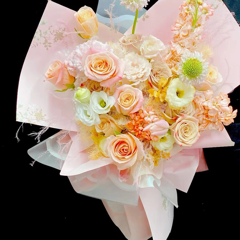 MYHC-55 Pellicola semplice per imballaggio di fiori opachi di colore chiaro