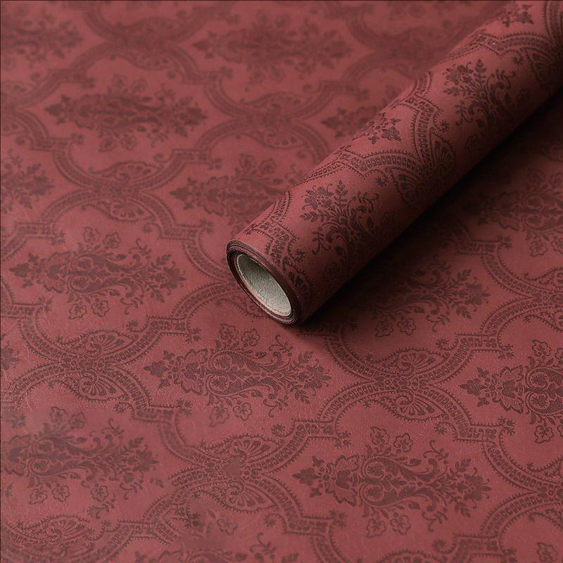 MYHC-56 Carta da regalo con fiori in cotone monocromatico con stampa in rilievo