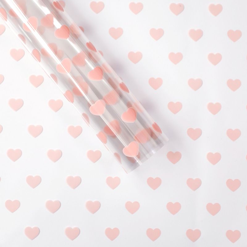 MYHC-62 Carta da regalo floreale trasparente OPP con decorazione Even Love