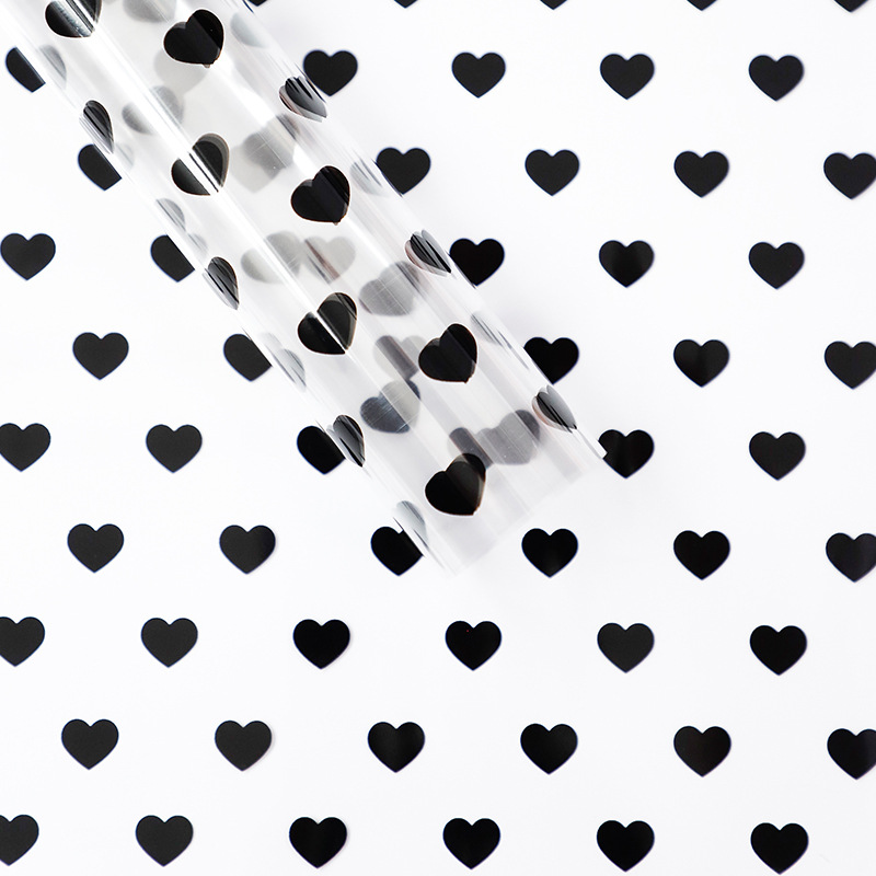 MYHC-62 Carta da regalo floreale trasparente OPP con decorazione Even Love
