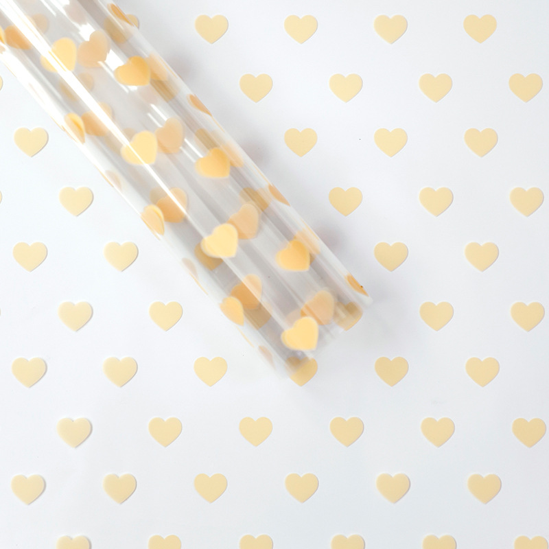MYHC-62 Carta da regalo floreale trasparente OPP con decorazione Even Love