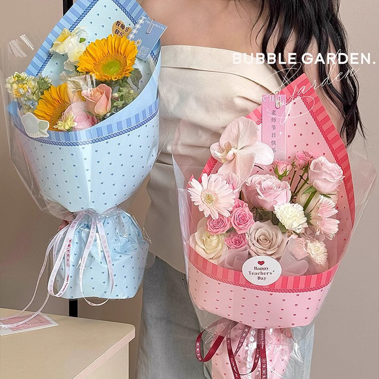 MYHC-65 Pellicola per imballaggio di fiori in plastica di colore brillante per abito da principessa
