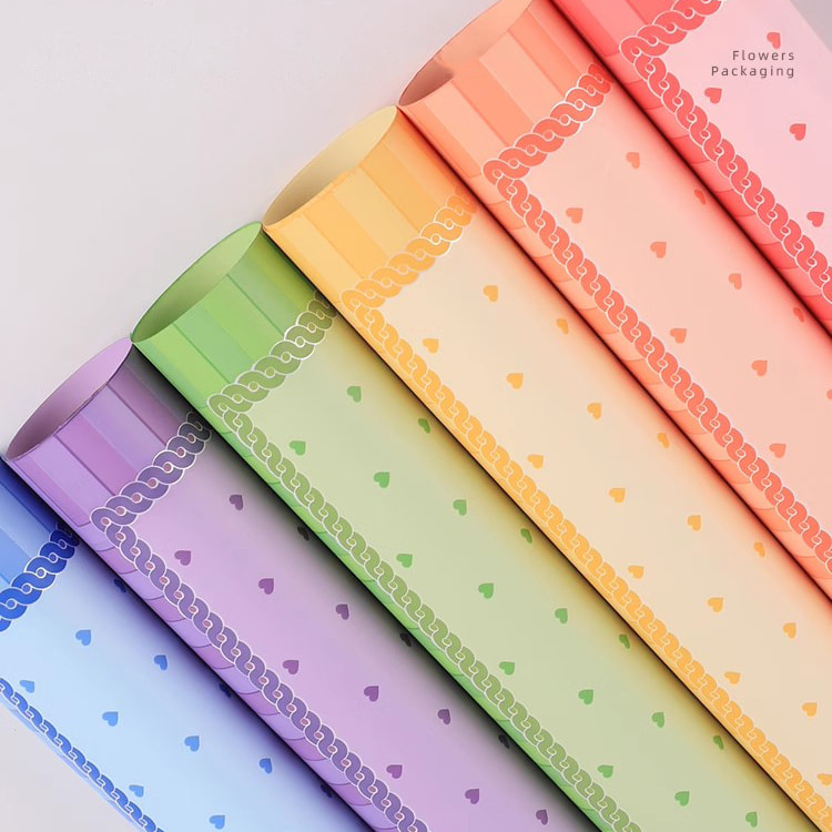 MYHC-65 Pellicola per imballaggio di fiori in plastica di colore brillante per abito da principessa