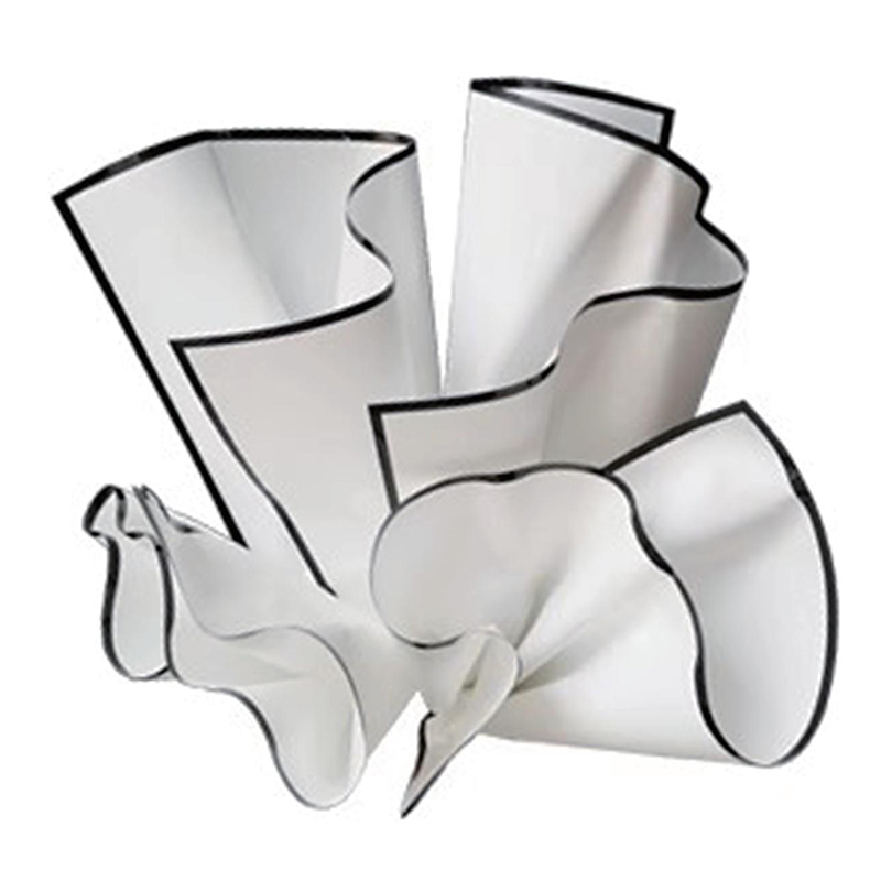 MYHC-69 Carta da imballaggio per fiori impermeabile con pellicola opaca nobile in bianco e nero (BOPP).