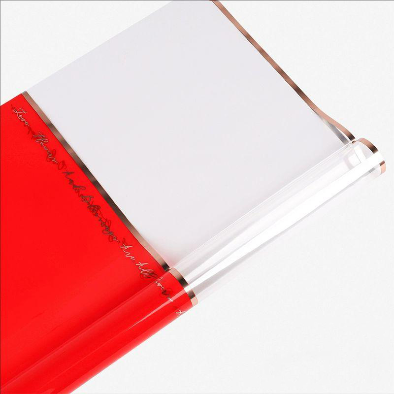 MYHC-70 Carta da imballaggio Opp con fiori in plastica Gold Line