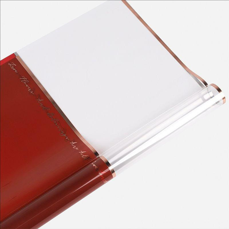 MYHC-70 Carta da imballaggio Opp con fiori in plastica Gold Line