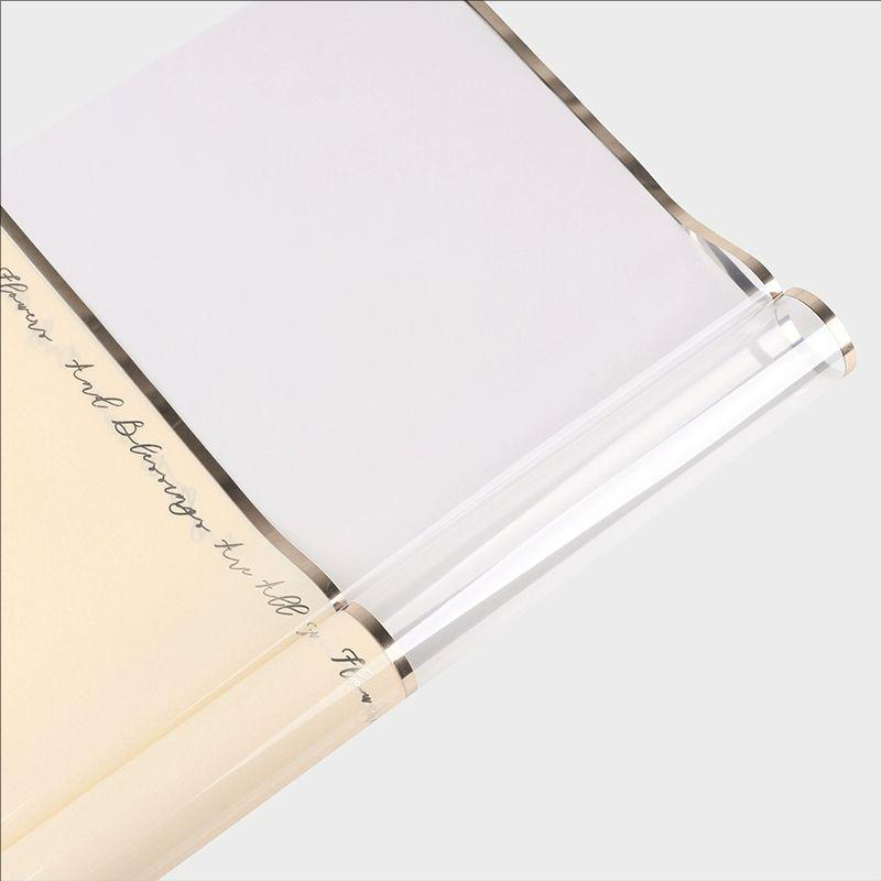 MYHC-70 Carta da imballaggio Opp con fiori in plastica Gold Line