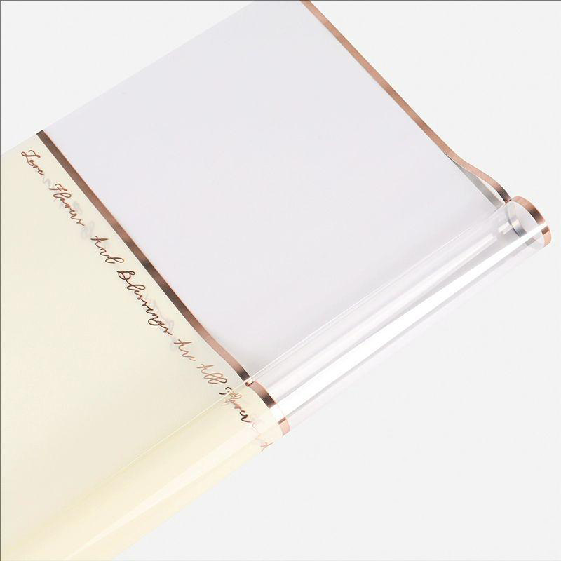 MYHC-70 Carta da imballaggio Opp con fiori in plastica Gold Line