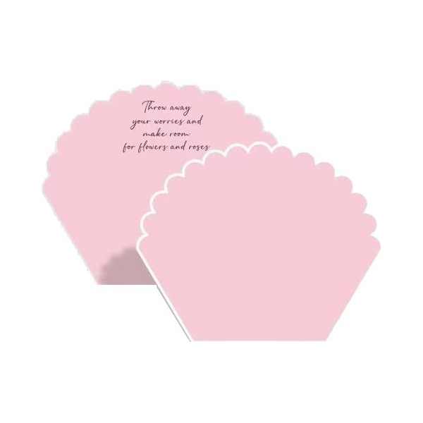 MYHC-71 Carta da regalo per fiori in cotone monocromatico a forma di petalo