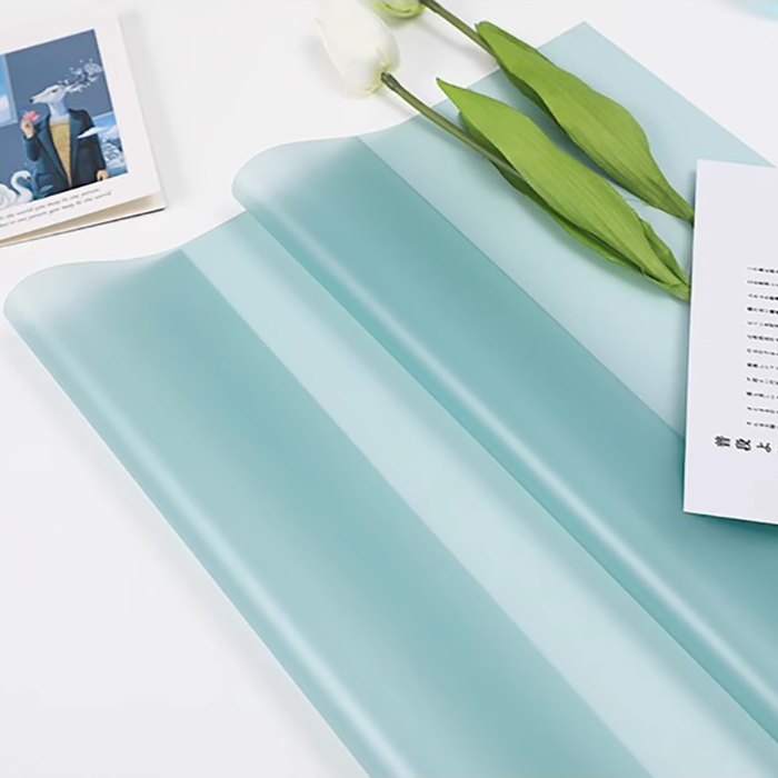 Carta da regalo per fiori traslucidi in tinta unita opaca