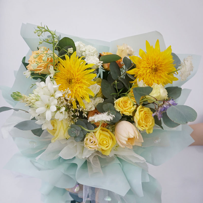 Carta da regalo per fiori traslucidi in tinta unita opaca