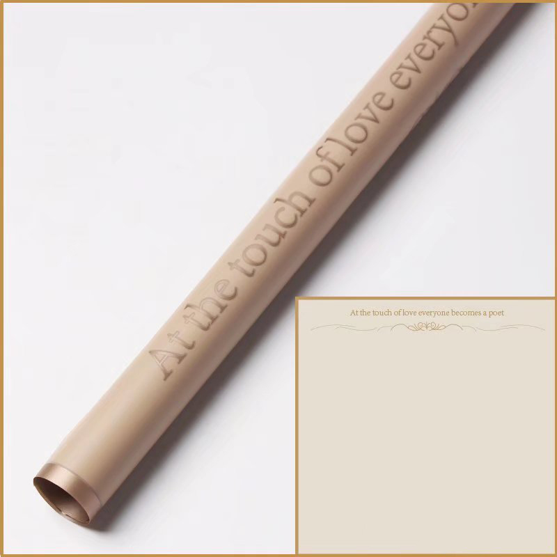 Carta da regalo con fiori opachi con bordo oro a 9 colori