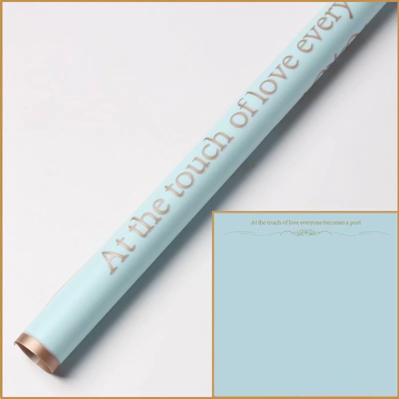 Carta da regalo con fiori opachi con bordo oro a 9 colori