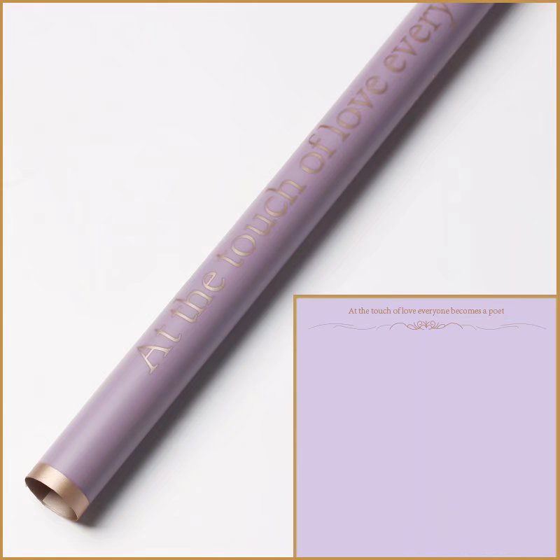 Carta da regalo con fiori opachi con bordo oro a 9 colori