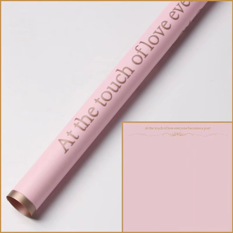 Carta da regalo con fiori opachi con bordo oro a 9 colori