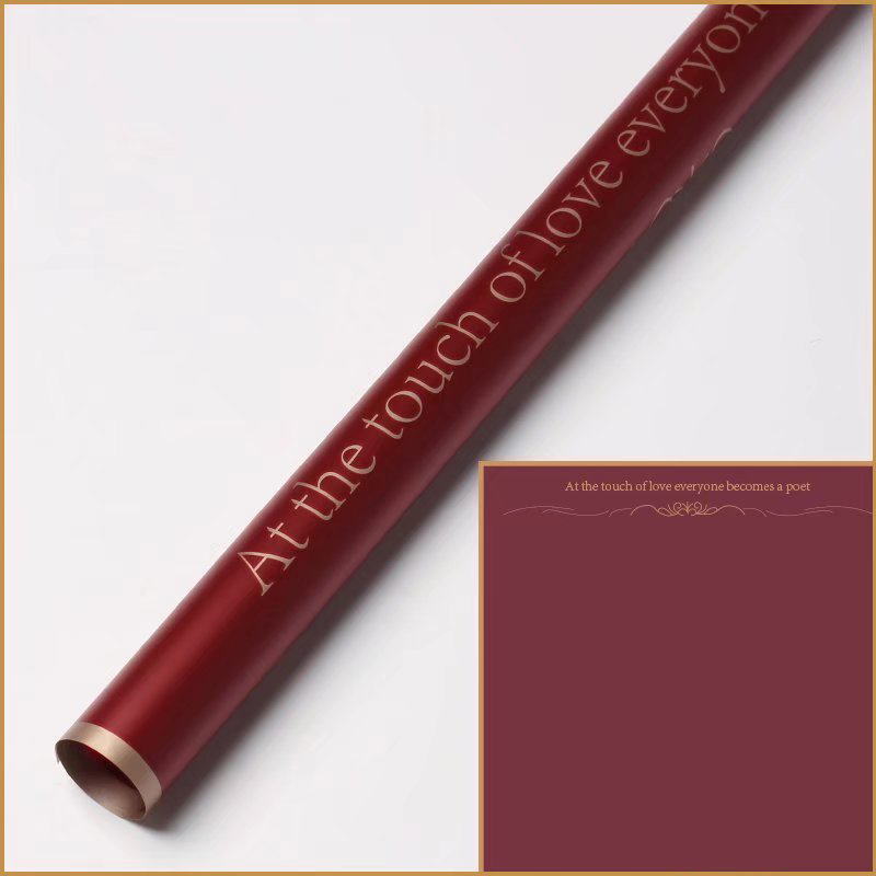 Carta da regalo con fiori opachi con bordo oro a 9 colori