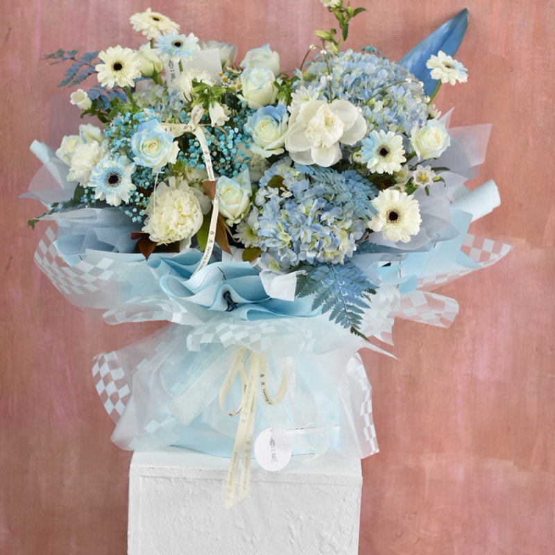 Carta da regalo per bouquet scozzese multicolore