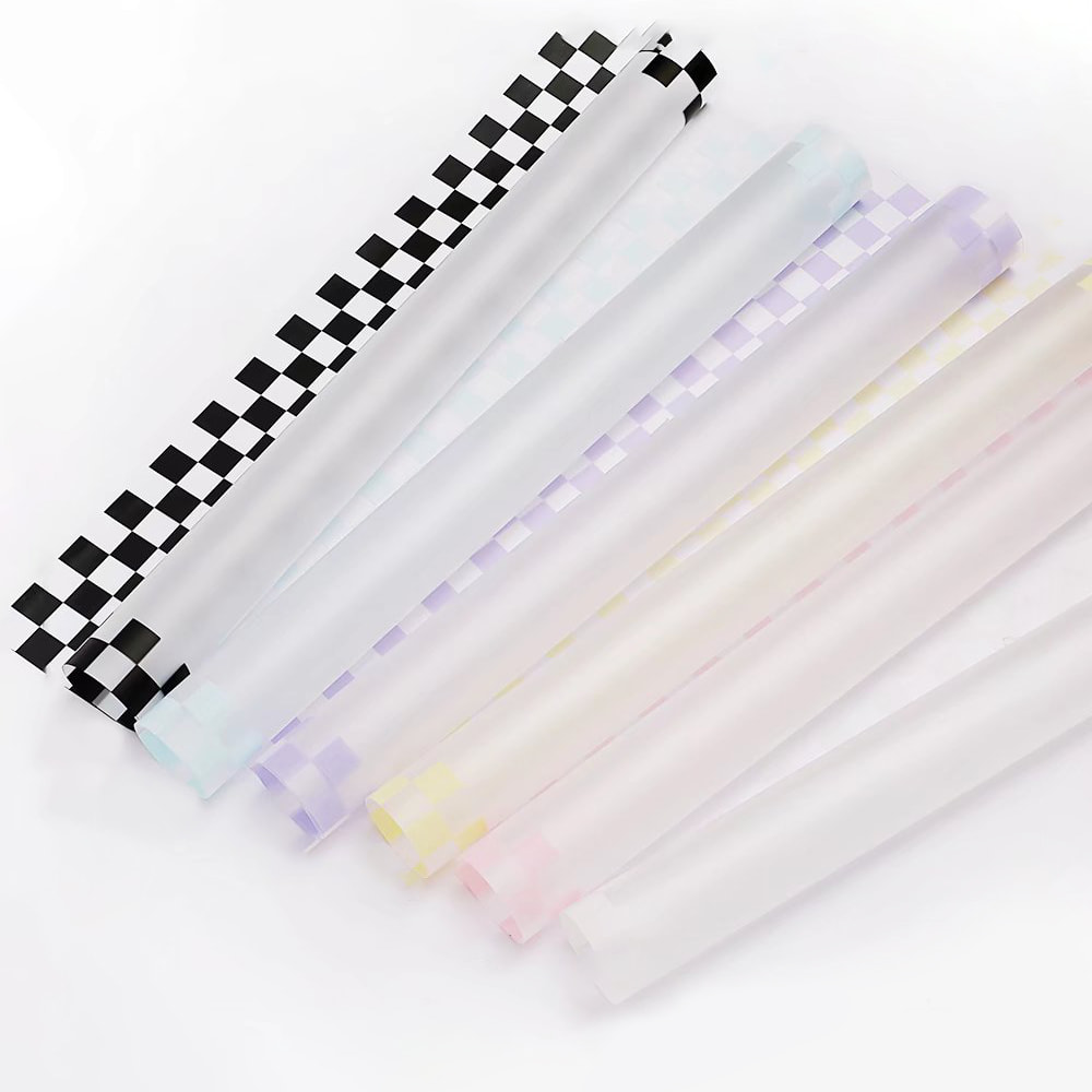 Carta da regalo per bouquet scozzese multicolore