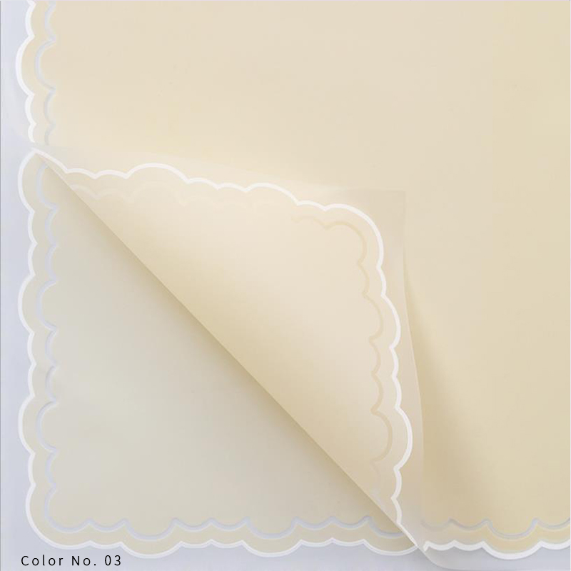 Carta da regalo per fiori in pellicola di gelatina di petali