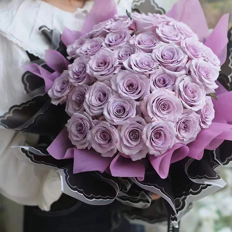 Carta da regalo per fiori in pellicola di gelatina di petali