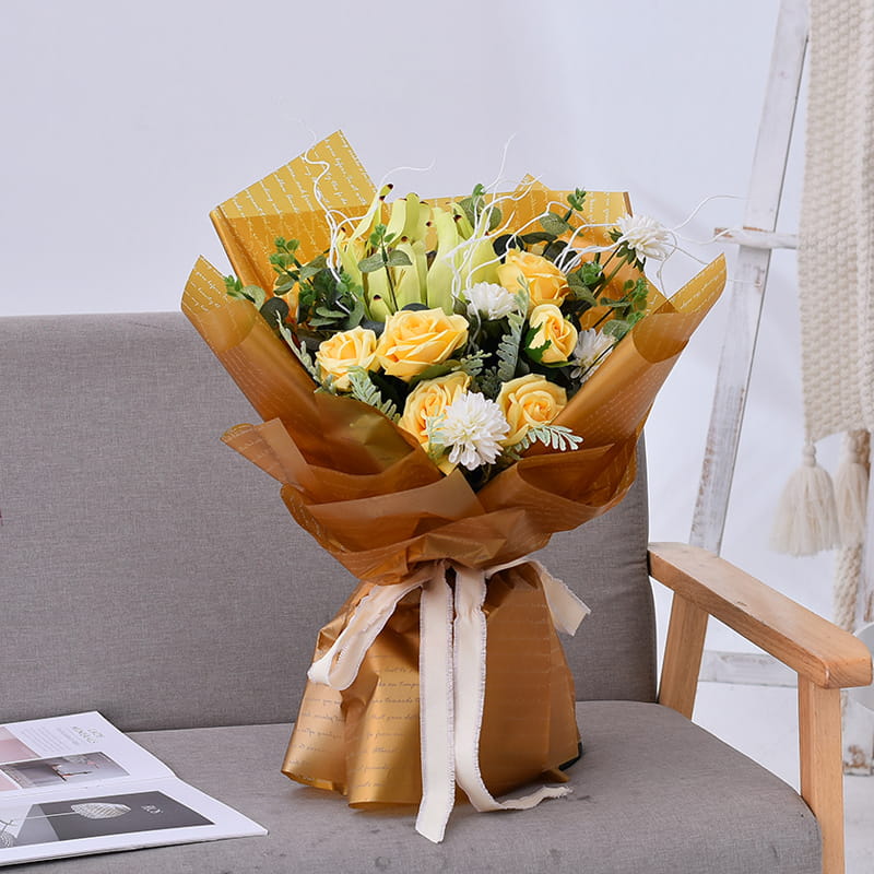 Pellicola per imballaggio di fiori ispessita impermeabile al 100%.
