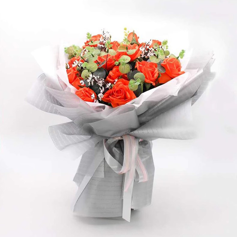 Pellicola per imballaggio di fiori ispessita impermeabile al 100%.