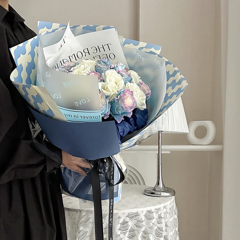 Pellicola per imballaggio di fiori flessibile e resistente agli strappi