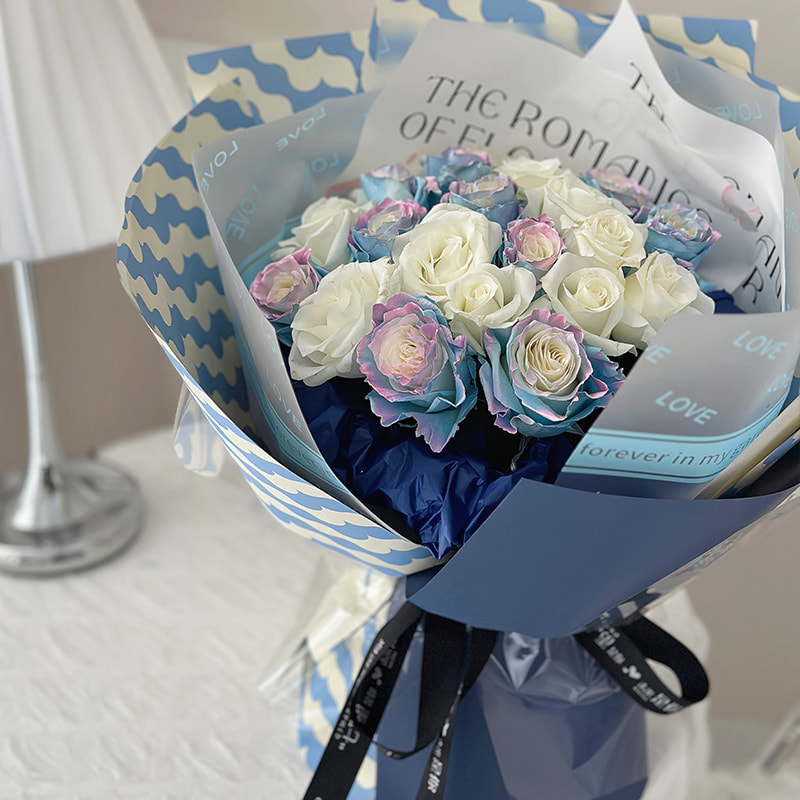 Pellicola per imballaggio di fiori flessibile e resistente agli strappi