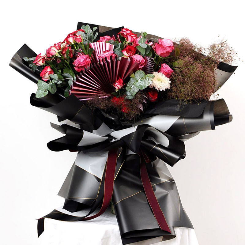 Carta Nossa per bouquet di fiori impermeabile con linea magnetica