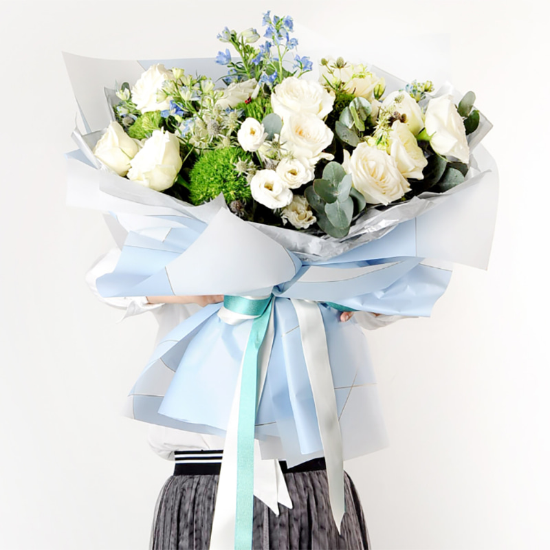 Carta Nossa per bouquet di fiori impermeabile con linea magnetica