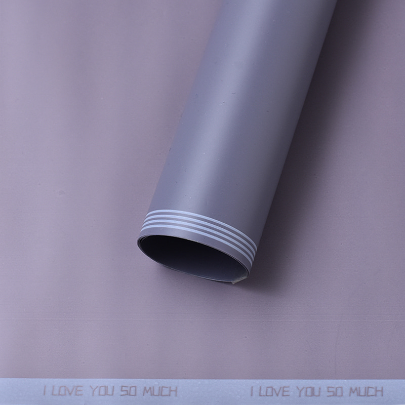 Carta da regalo per fiori laminata opaca in rilievo impermeabile in plastica