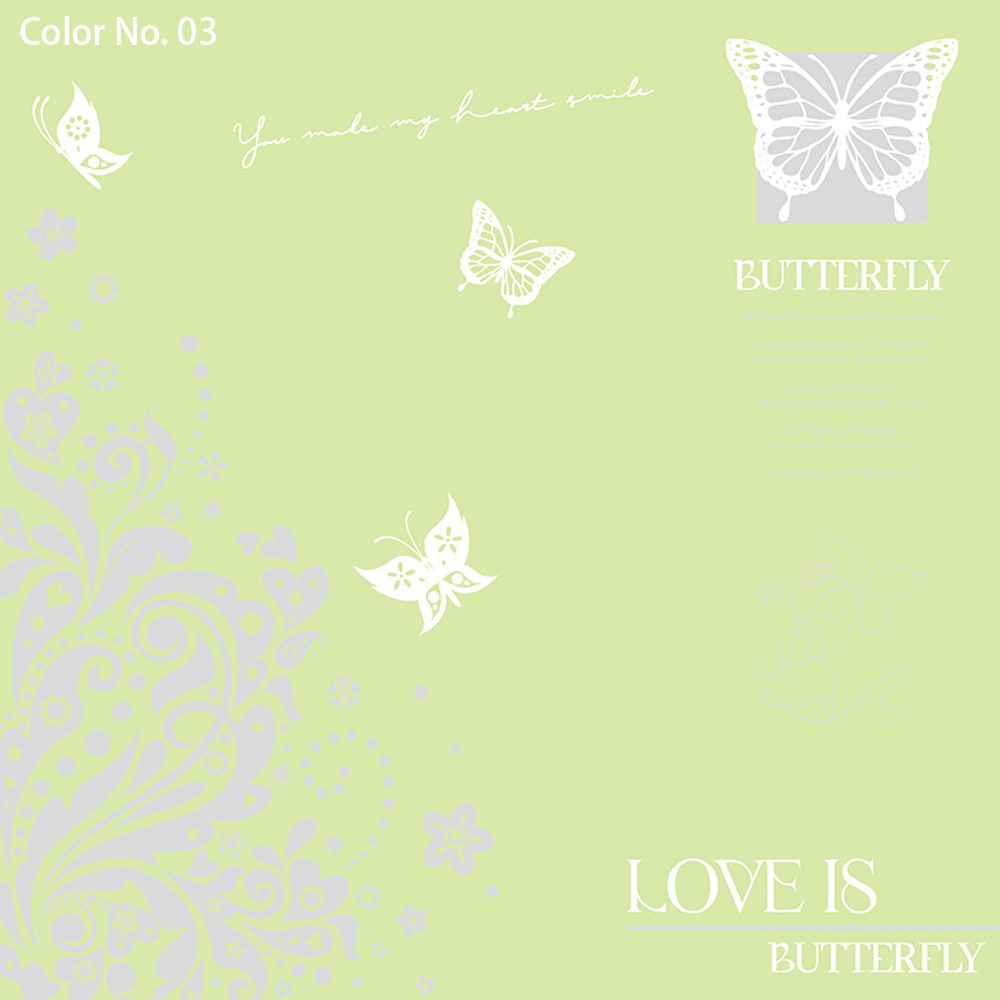 Carta Nossa per confezione di bouquet impermeabile con rivestimento su un lato e design con stampa a farfalla scavata