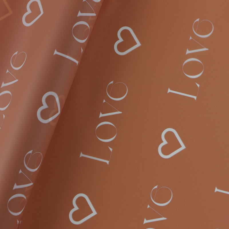 Carta Nossa da regalo con stampa di lettere d'amore con rivestimento impermeabile colorato