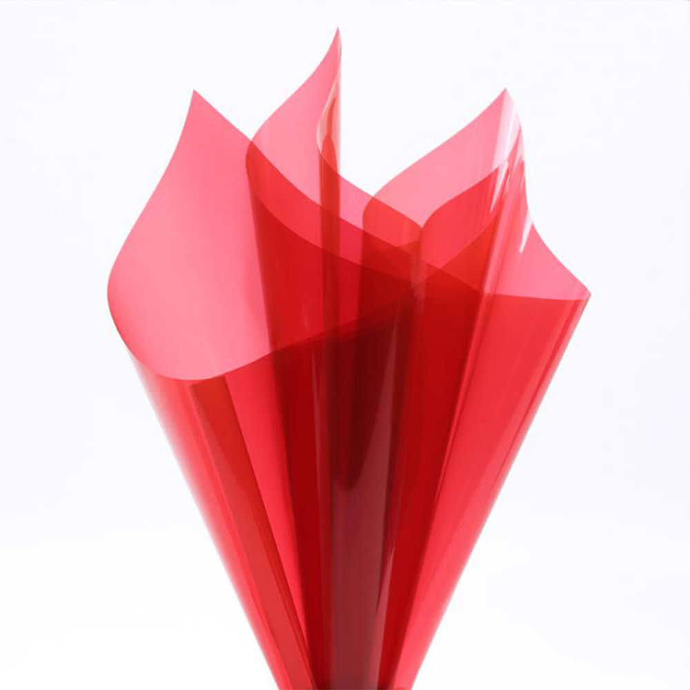 Carta da regalo per fiori in cristallo trasparente impermeabile