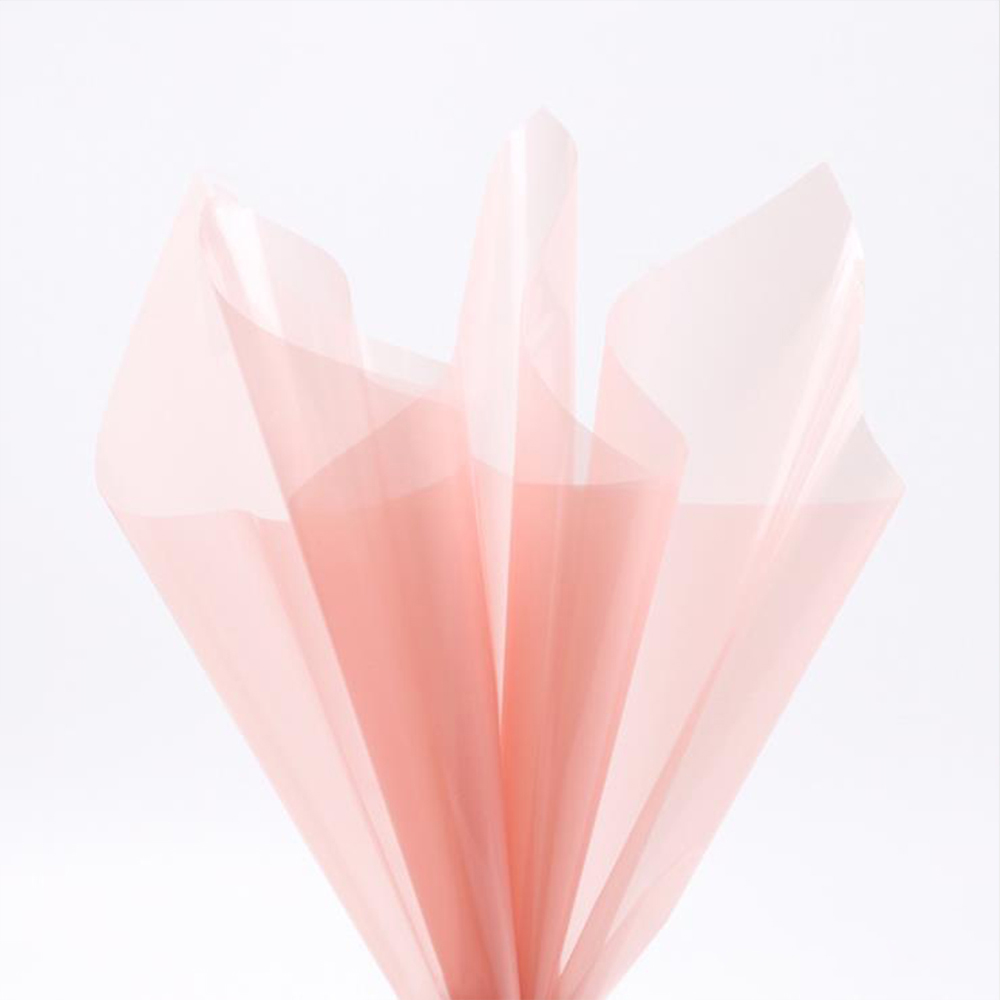 Carta da regalo per fiori in cristallo trasparente impermeabile