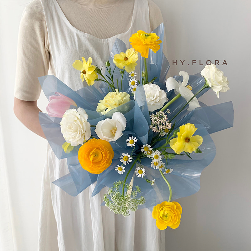 Carta da regalo per fiori in cristallo trasparente impermeabile