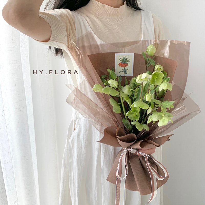 Carta da regalo per fiori in cristallo trasparente impermeabile